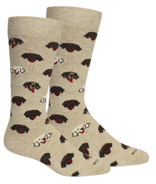 Brown Dog Socks- Happy Dog