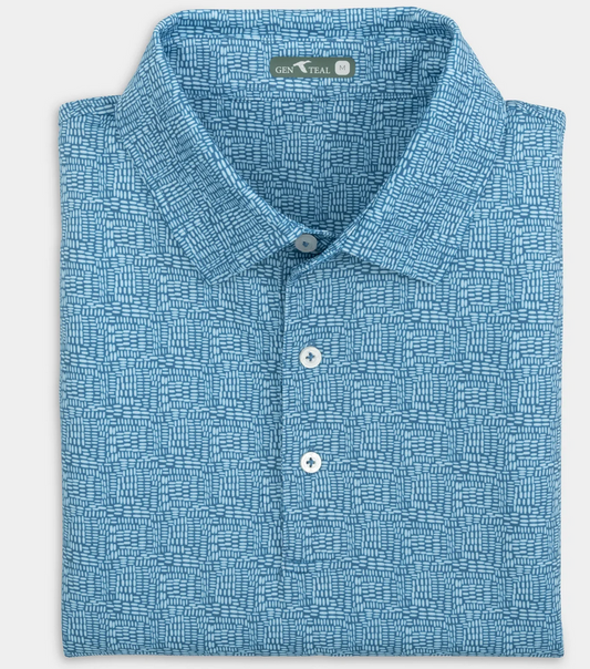 Tibbets Printed Performance Polo