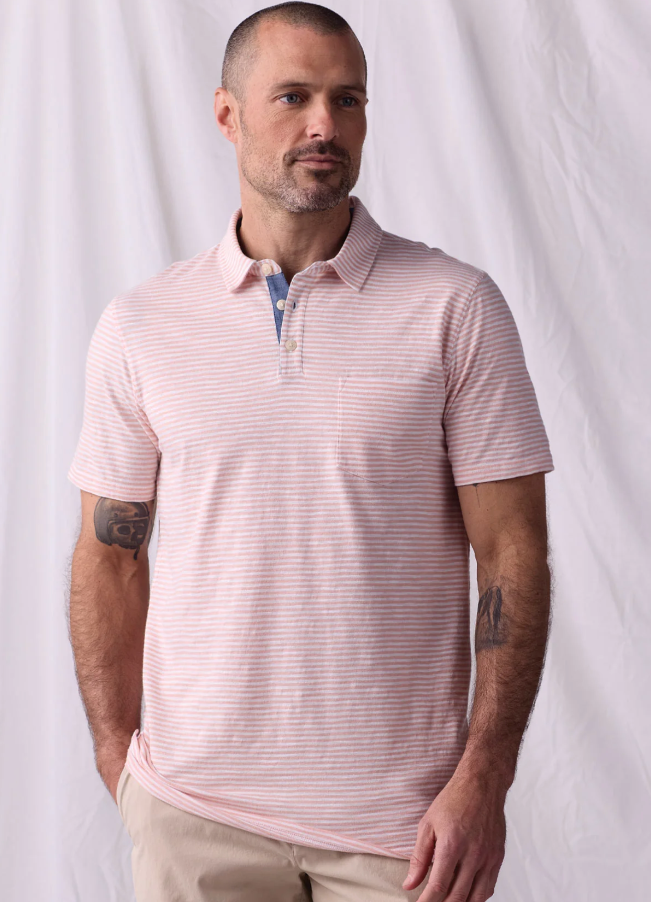 Vintage Slub Pocket Polo