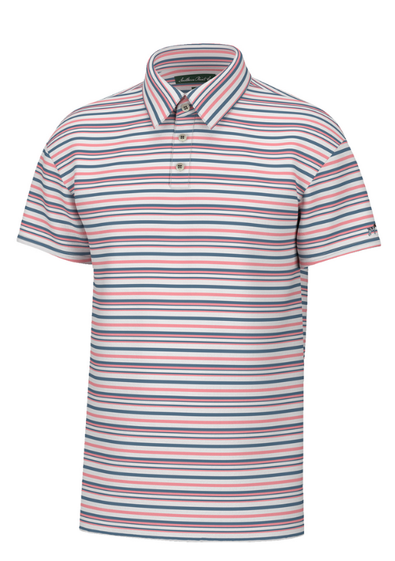 Youth Valley Stripe Performance Polo