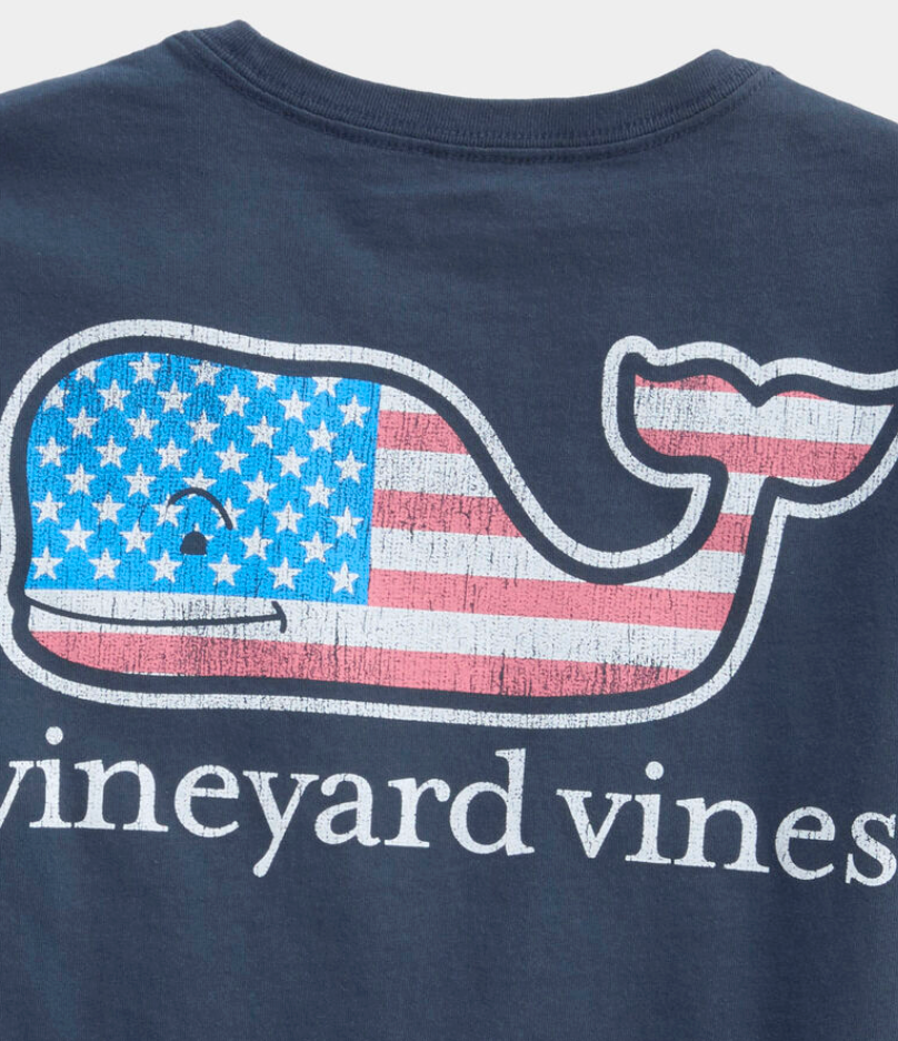 Boys' Flag Whale SS Pocket Tee