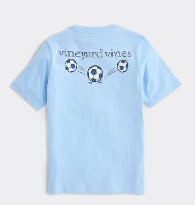 Boys' Sketched Soccer Balls SS Pocket Tee