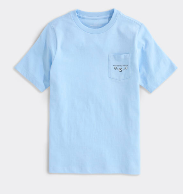 Boys' Sketched Soccer Balls SS Pocket Tee
