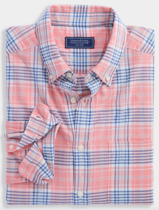 Long Bay Plaid Madras Shirt