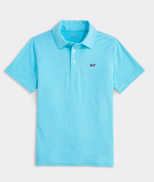 Boys Anegada Stripe Sankaty Performance Polo