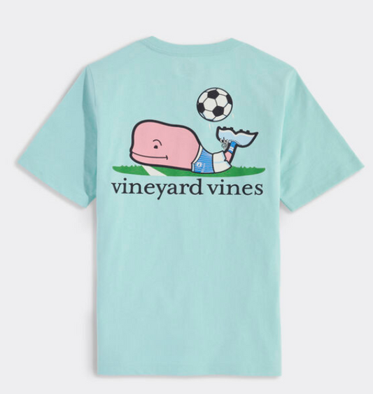 Boys' Soccer Ball Whale SS Pocket Tee
