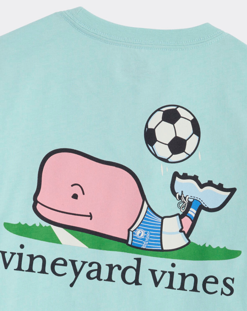 Boys' Soccer Ball Whale SS Pocket Tee