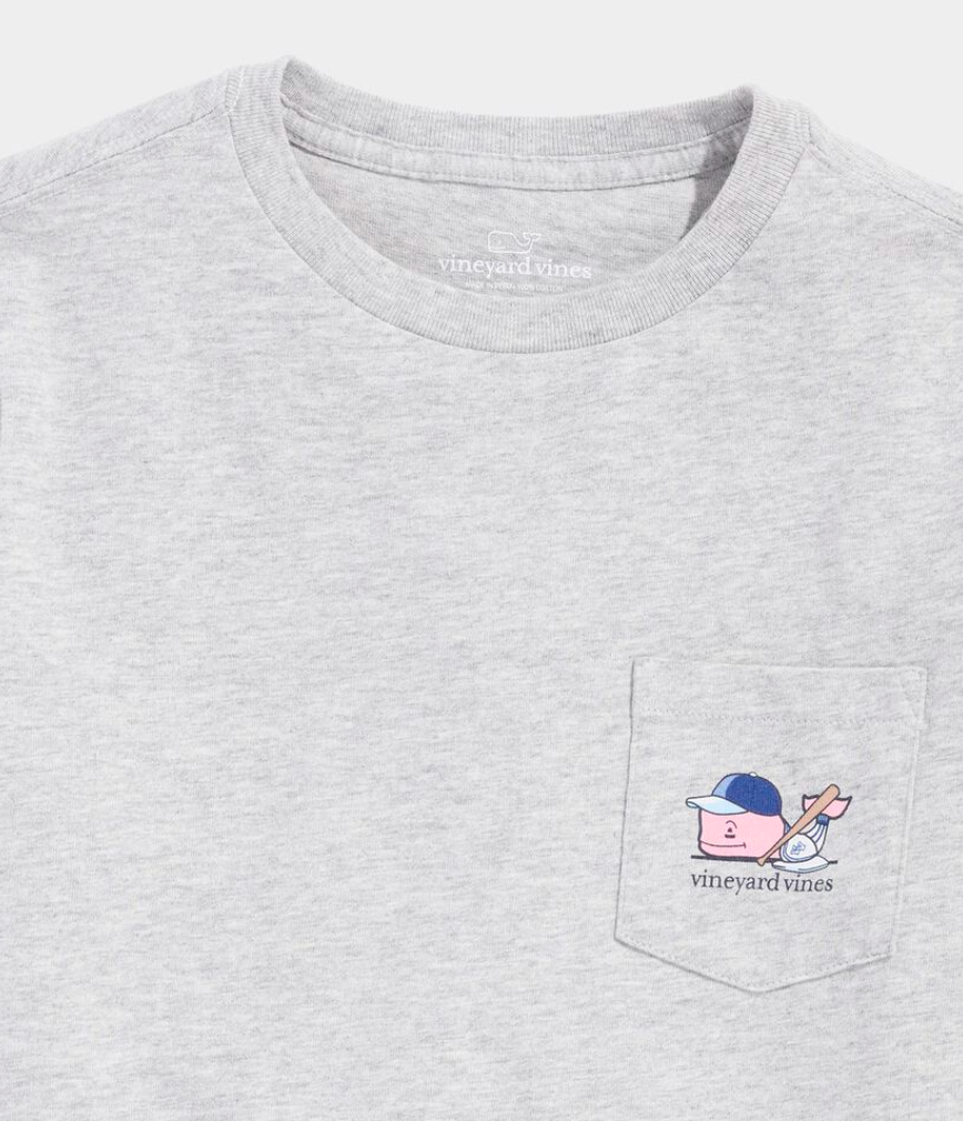 Boys' Baseball Player SS Pocket Tee