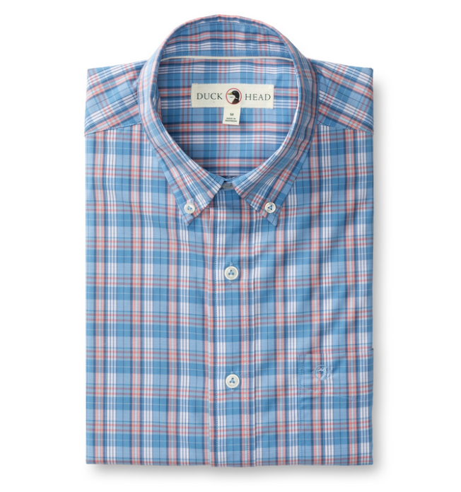 LS Performance Poplin Sport Shirt- Marcus Plaid