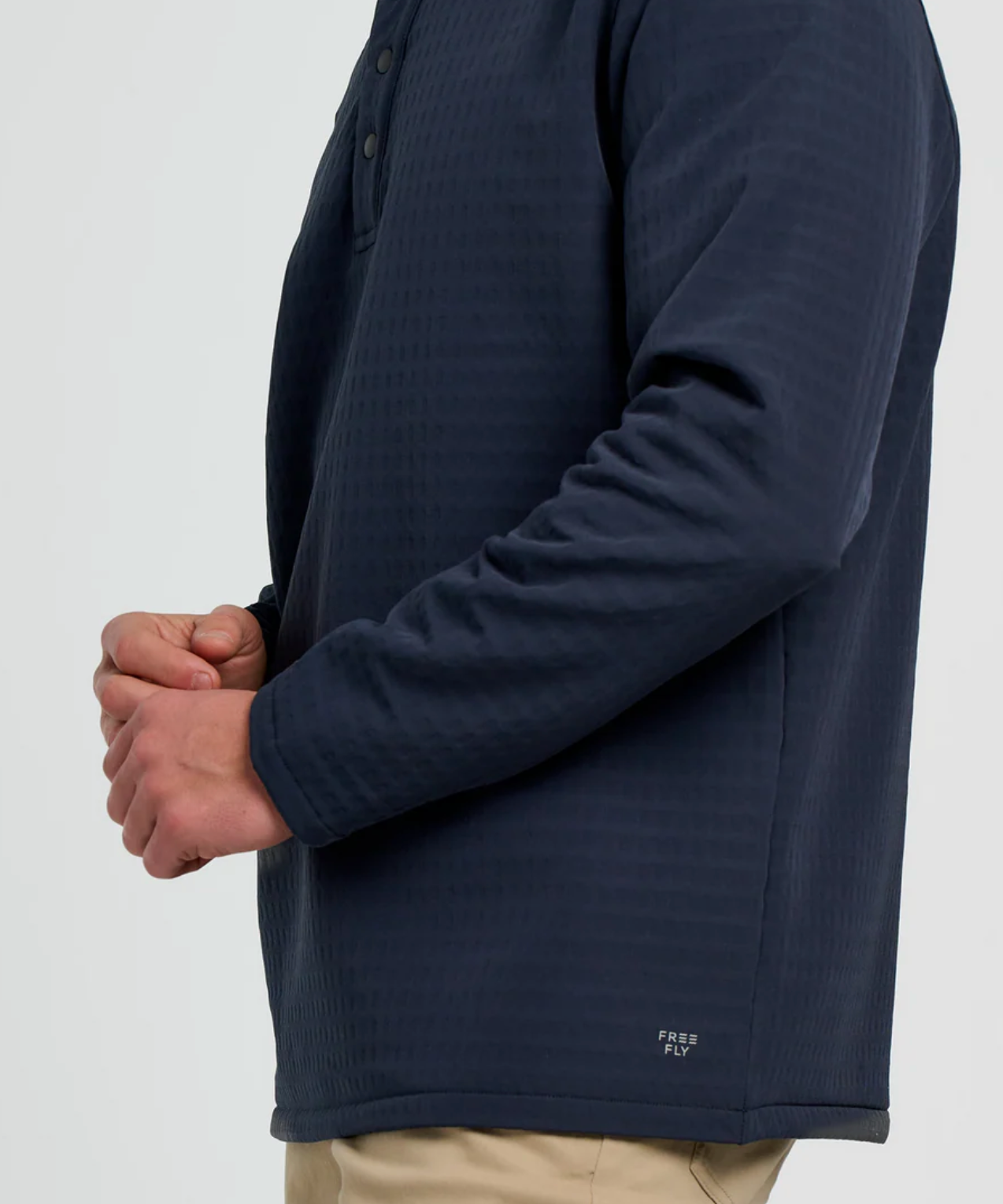 Gridback Fleece Snap Pullover