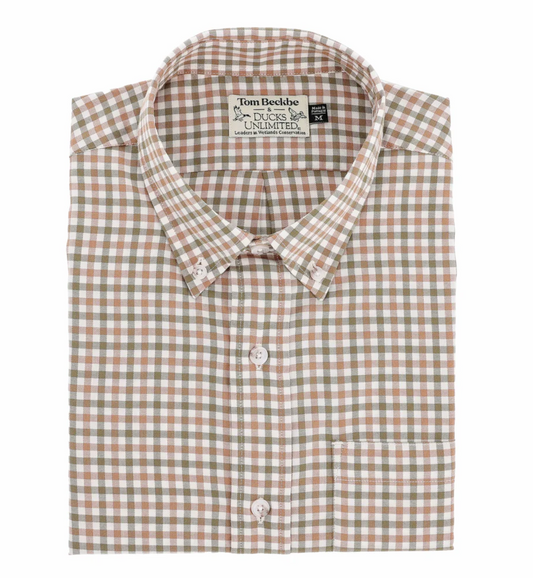 Knapp Cotton Twill Sport Shirt- Pin Oak