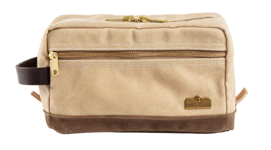 Wax Canvas Dopp Kit- Natural