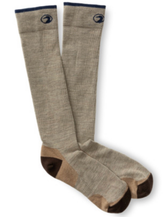 MERINO WOOL LOGO WADER SOCK KHAKI