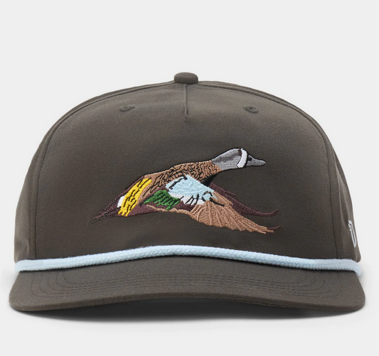 Duck Camp Grandpa Hat- Blue Winged Teal Raven