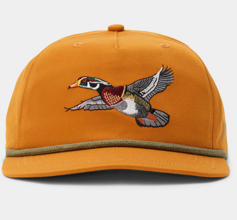 Duck Camp Grandpa Hat- Wood Duck Coastal Copper