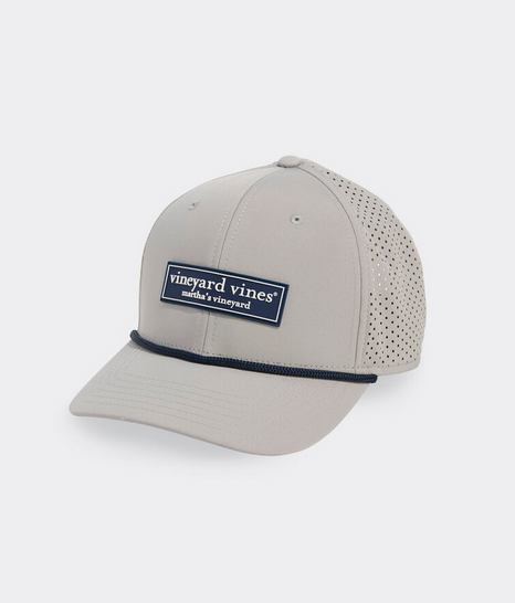 Performance Rubber Patch Logo Box Baseball Hat