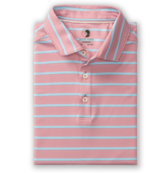 SS Long Drive Performance Polo-Rosewood