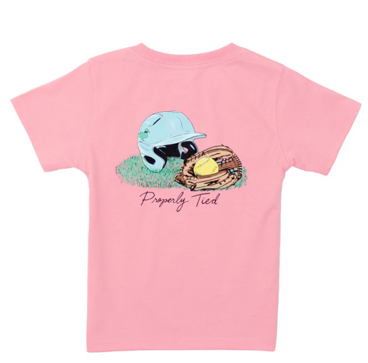 Girls Softball SS Tee