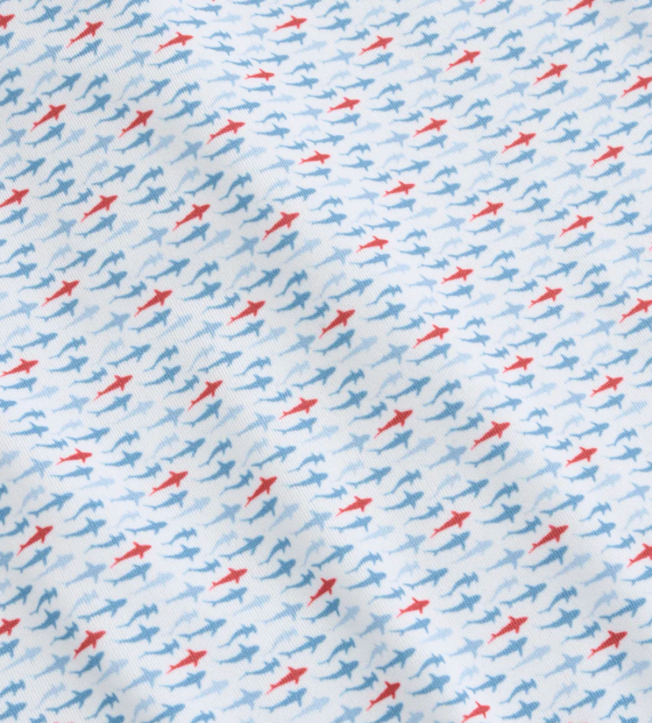 Youth Fin Frenzy Printed Performance Polo