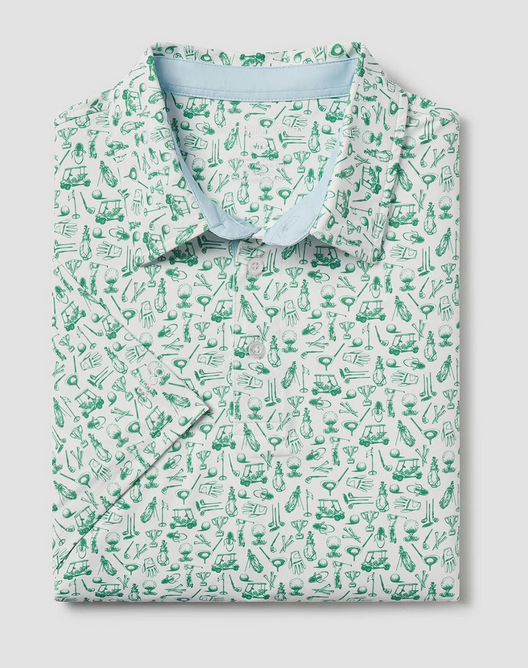 Boys Tapped In Printed Polo