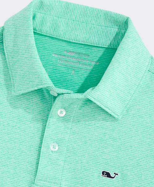Boys' Performance St. Jean Stripe Polo Sankaty Polo
