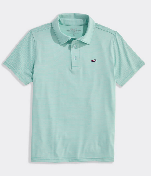 Boys' Performance Anegada Stripe Sankaty Polo