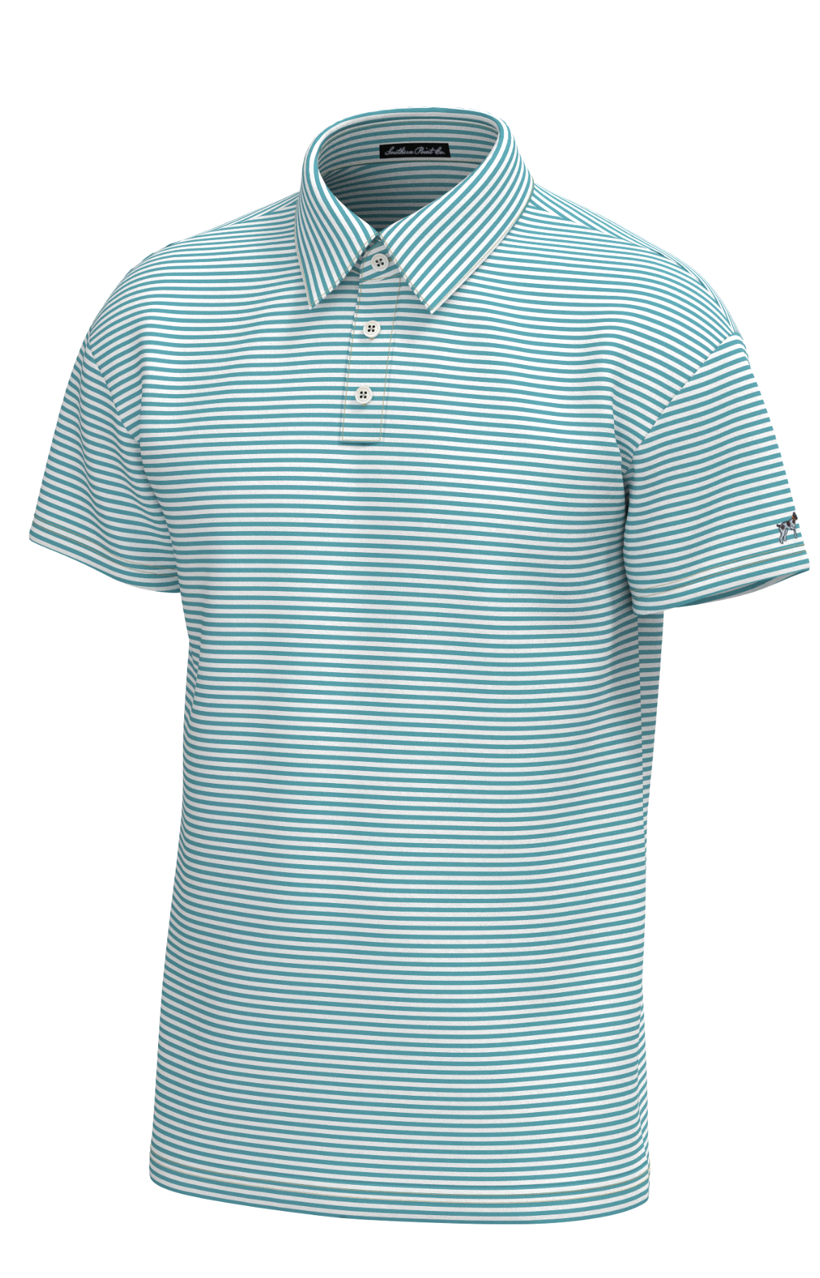 Morgan Stripe Performance Polo