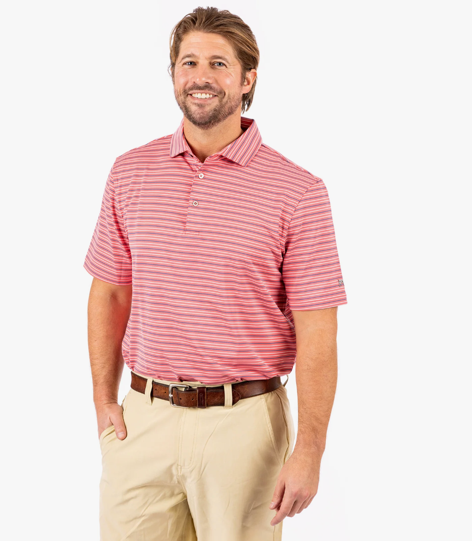 Bayside Stripe Performance Polo