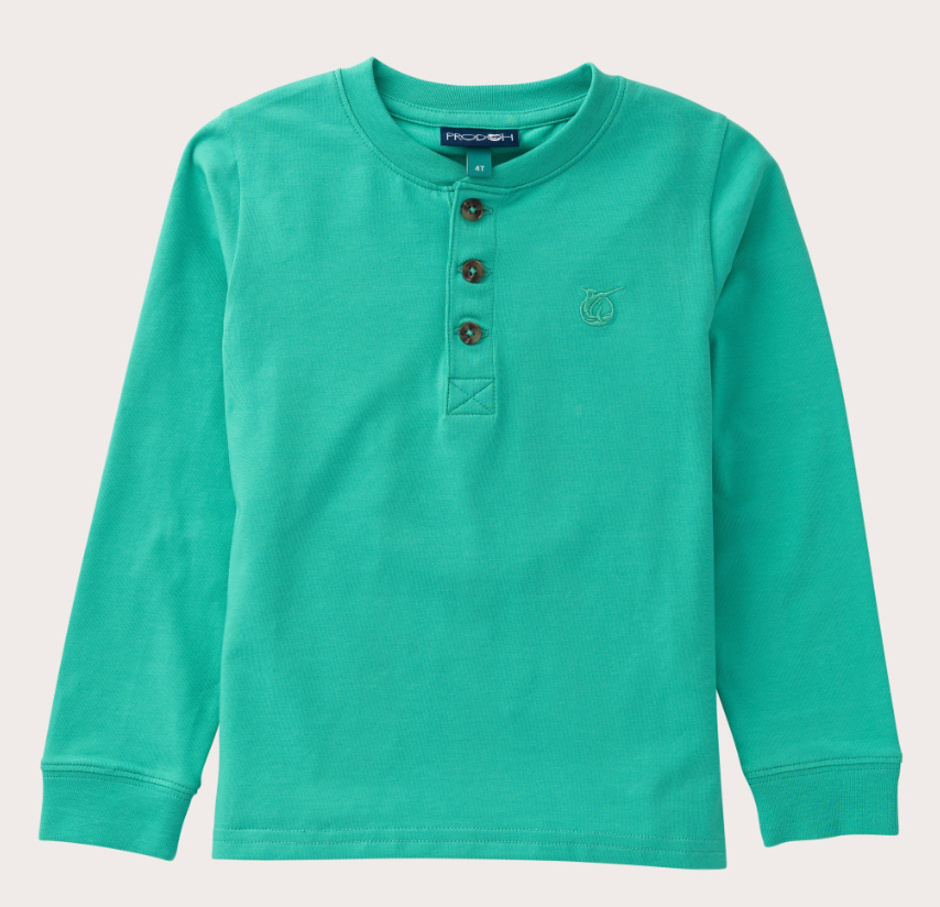 Boys Long Sleeve Henley T-shirt