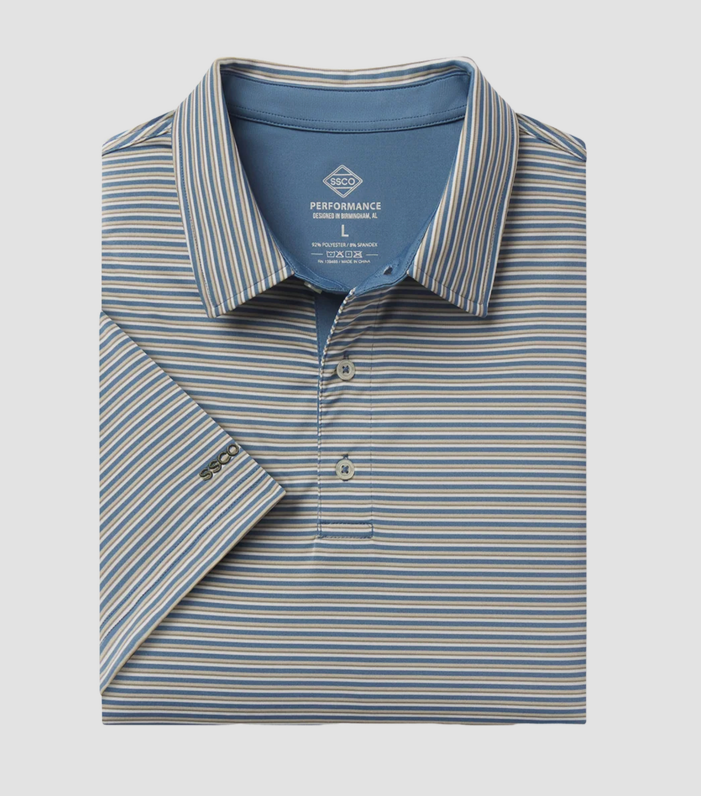 Crestline Stripe Polo