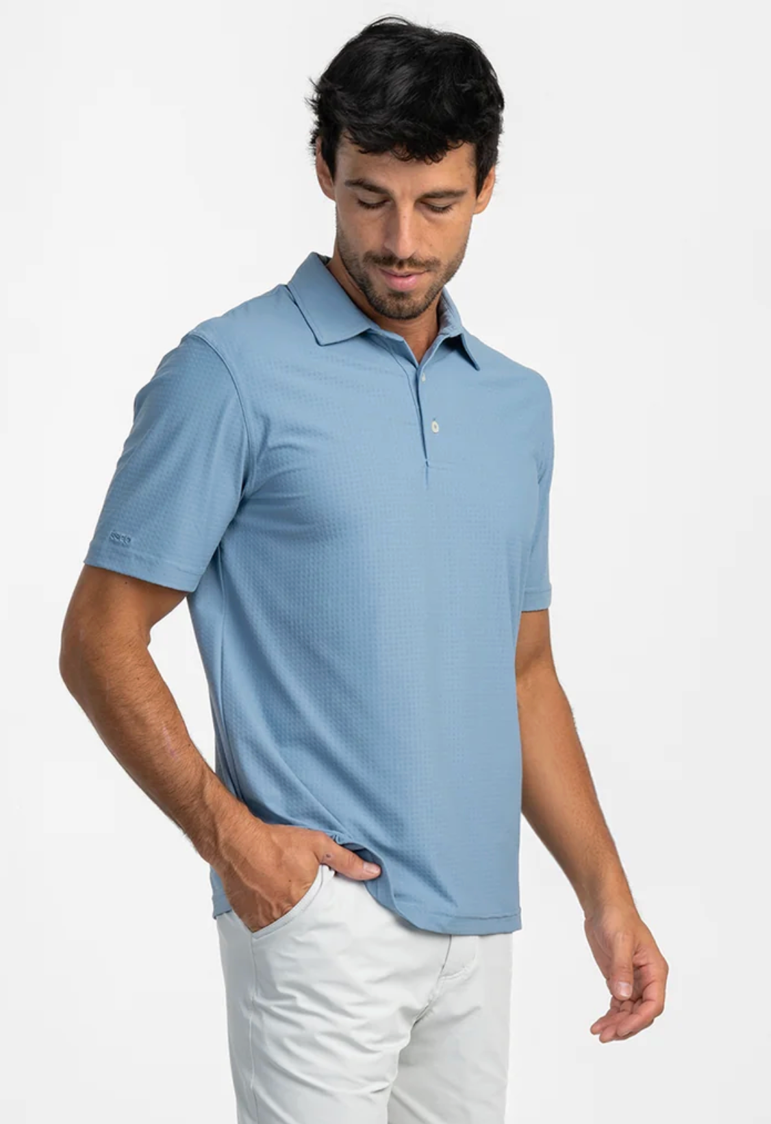 Next Level Performance Polo Blue Wing