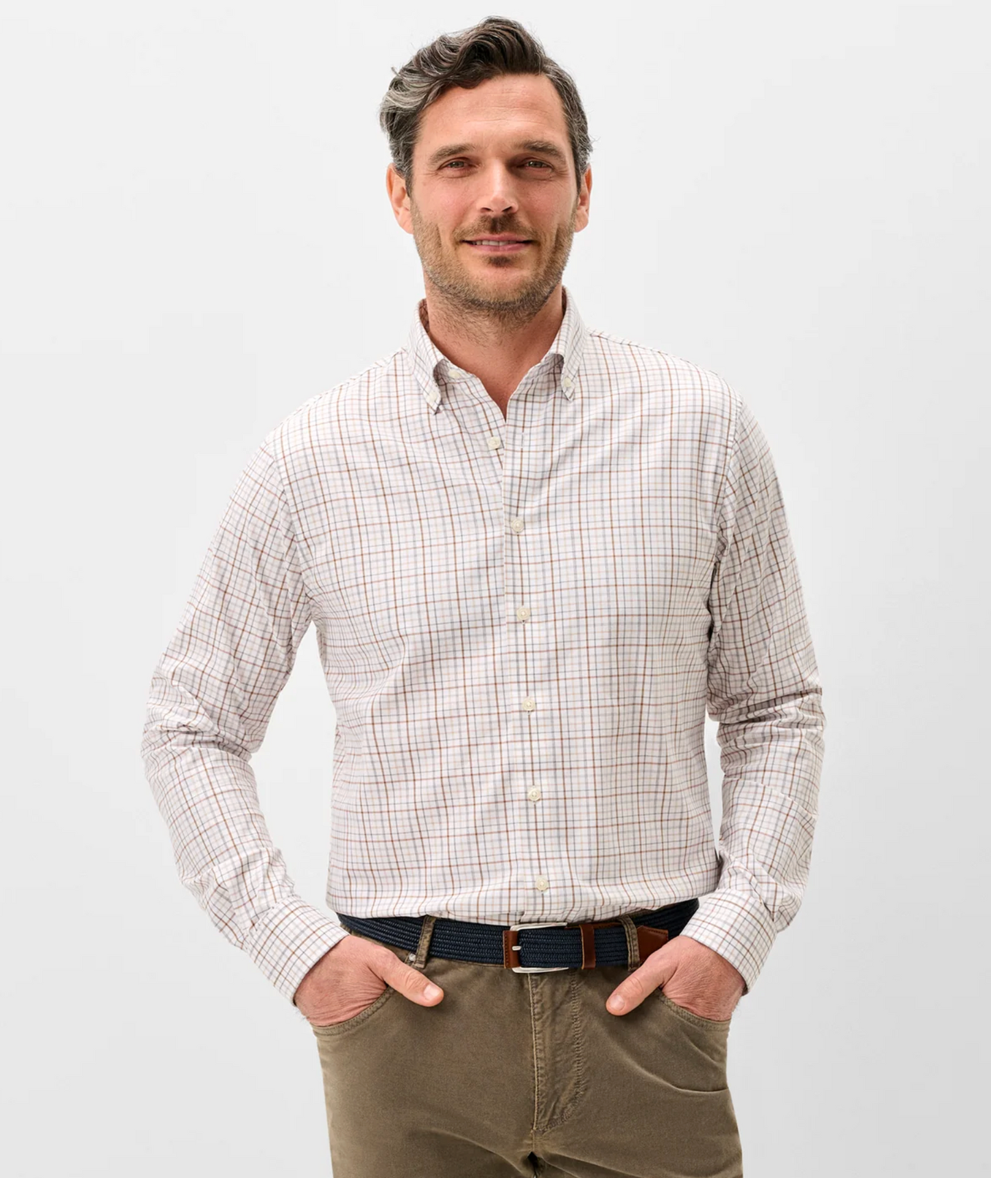 Sandlewood Pane Button-Down