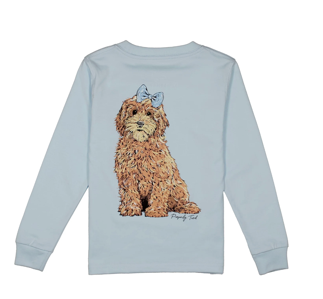 Girls Goldendoodle LS Periwinkle