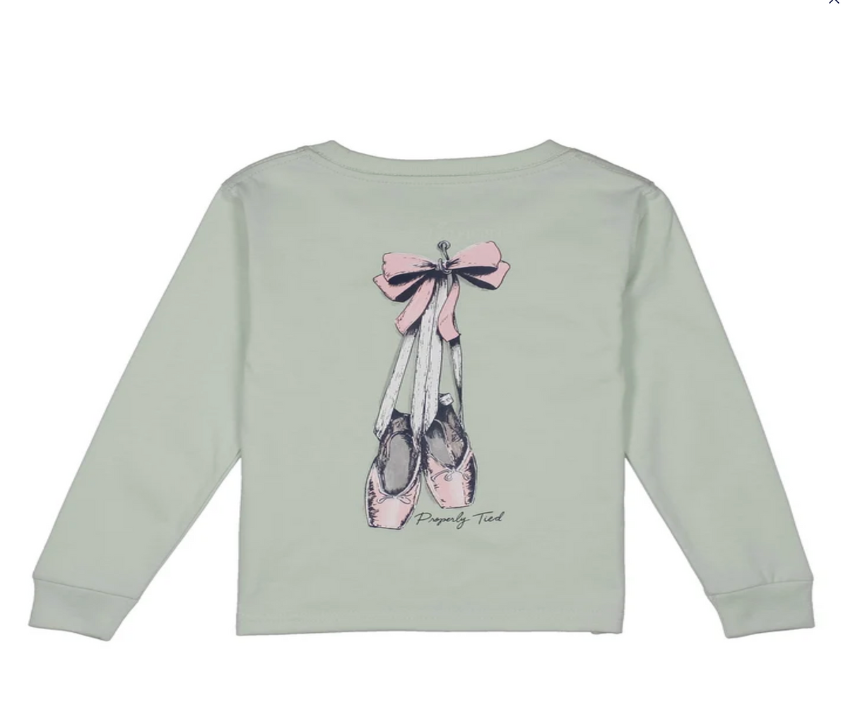 Girls Ballet LS Pale Mint