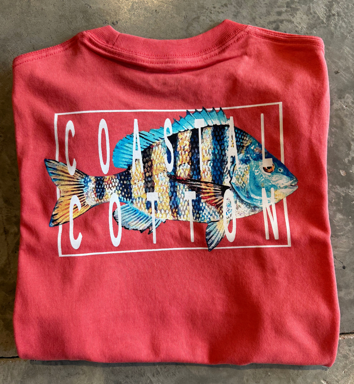 Youth Red Sheepshead Short Sleeve Tee