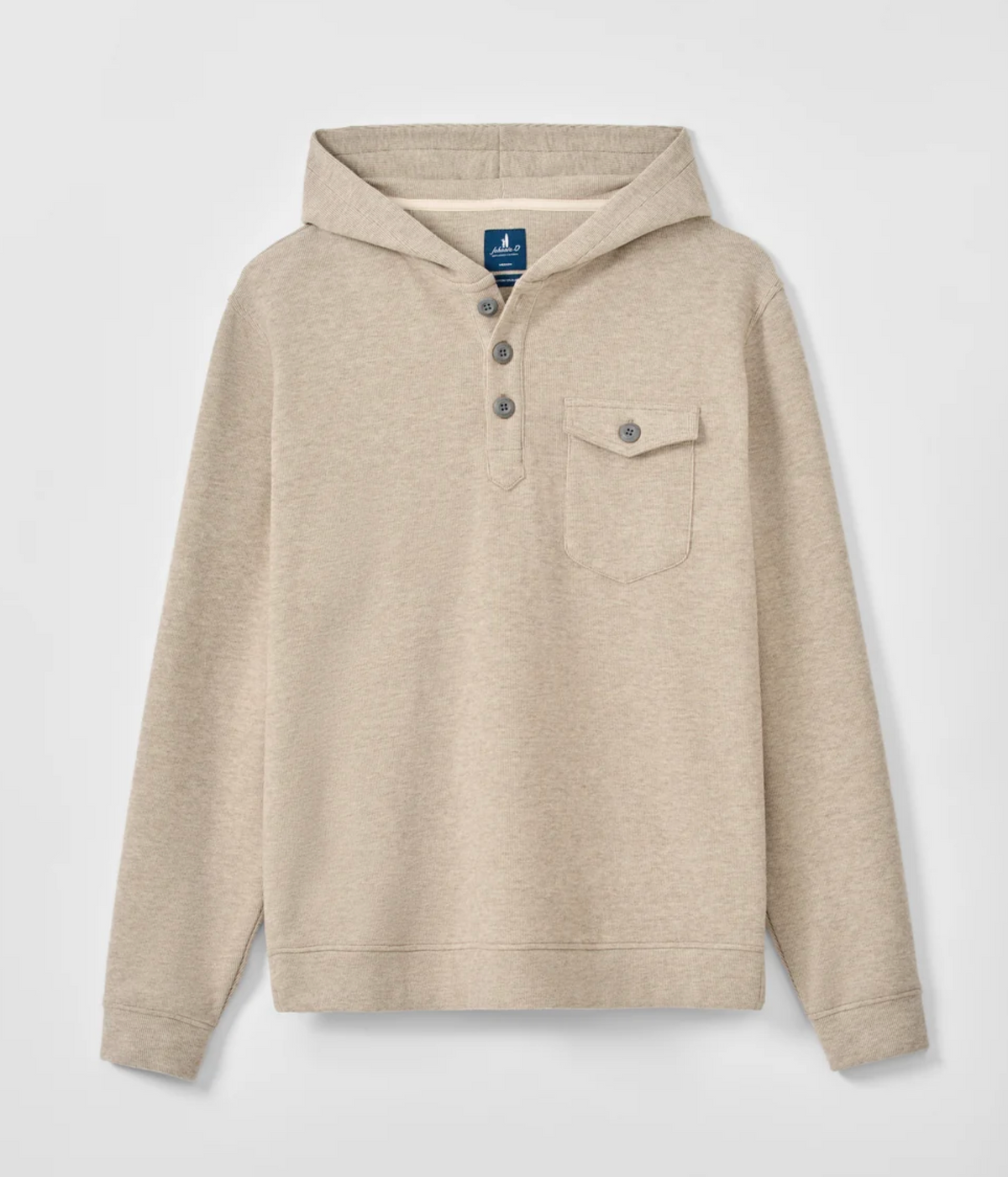 Button Henley Hoodie