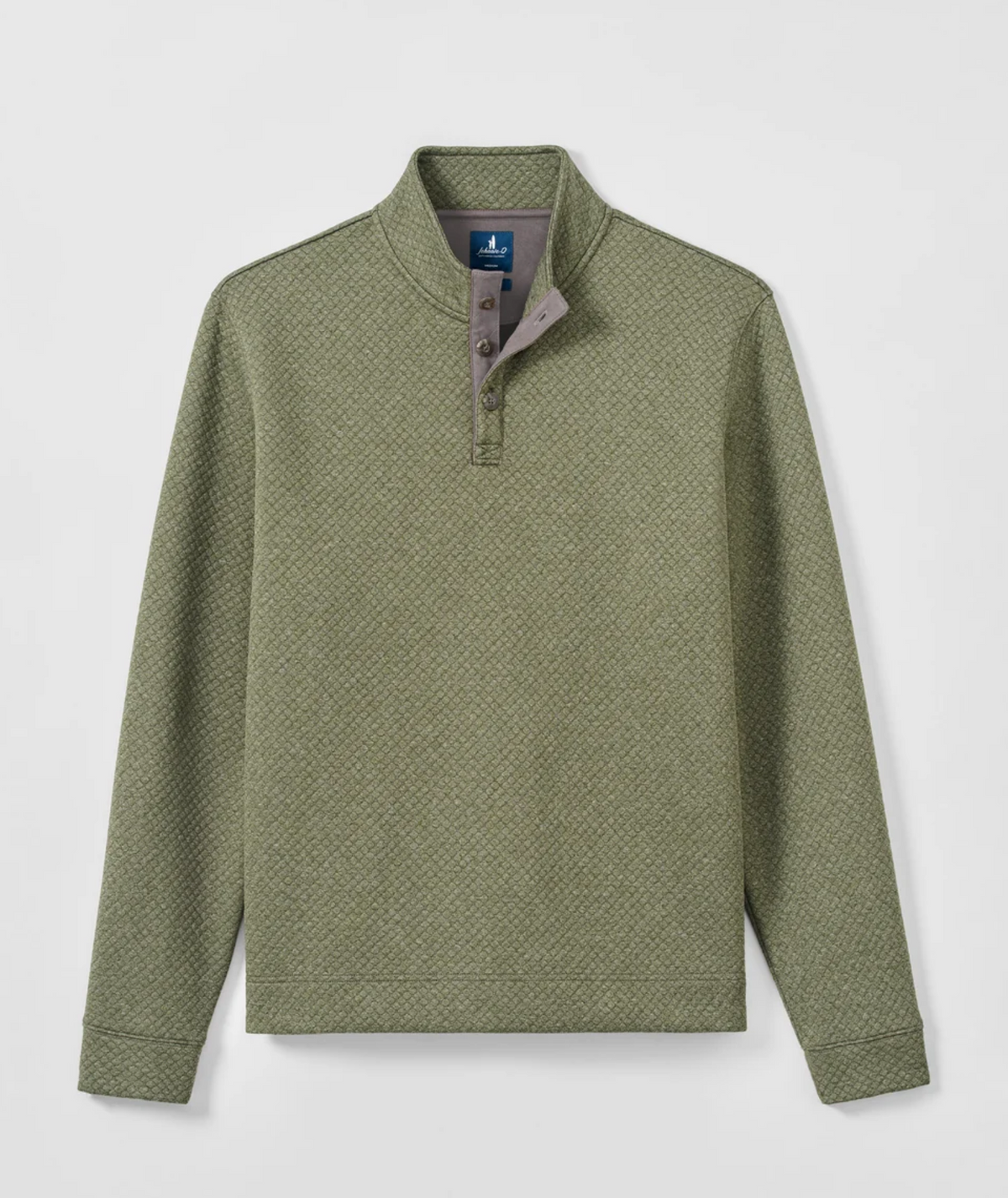 Rockwells Diamond-Quilted Henley Pullover
