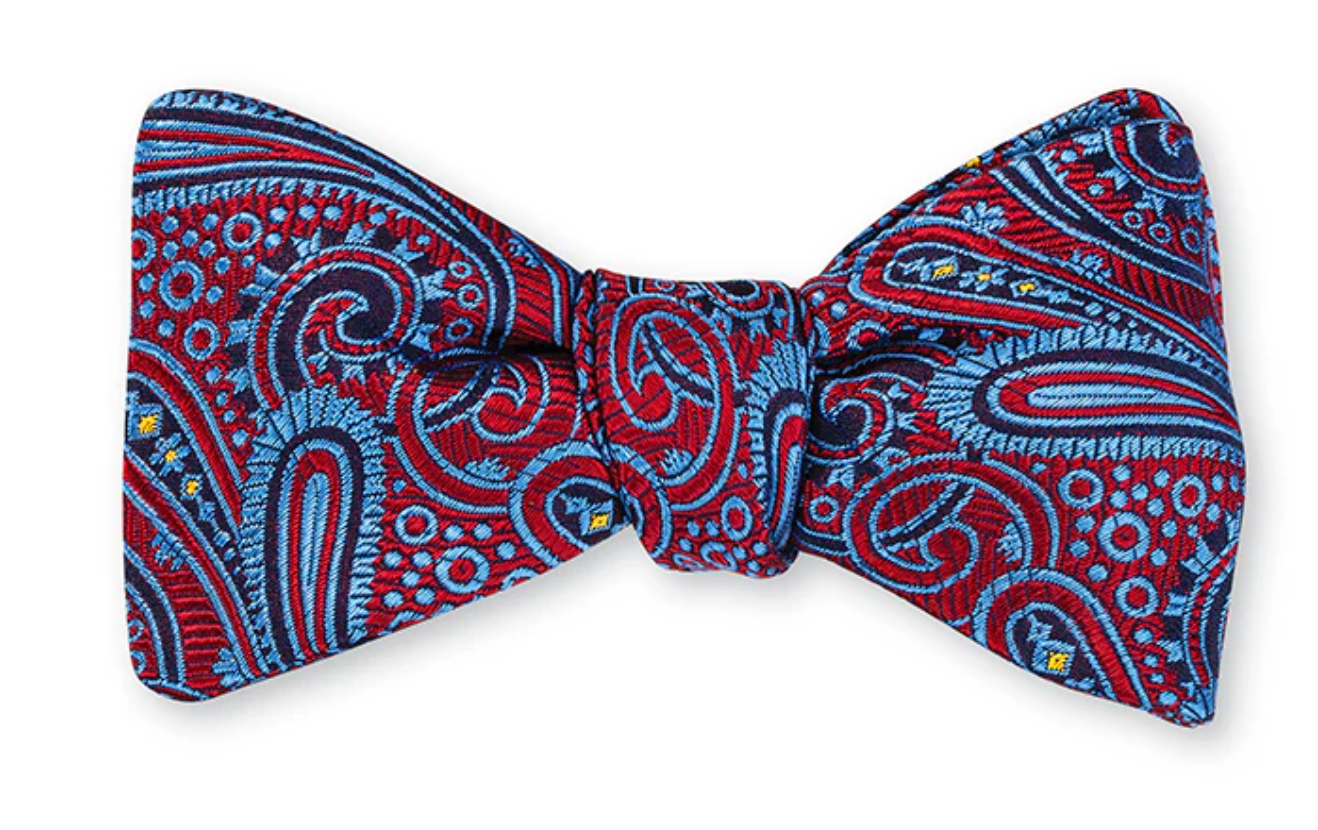 Chastain Paisley Bow Tie