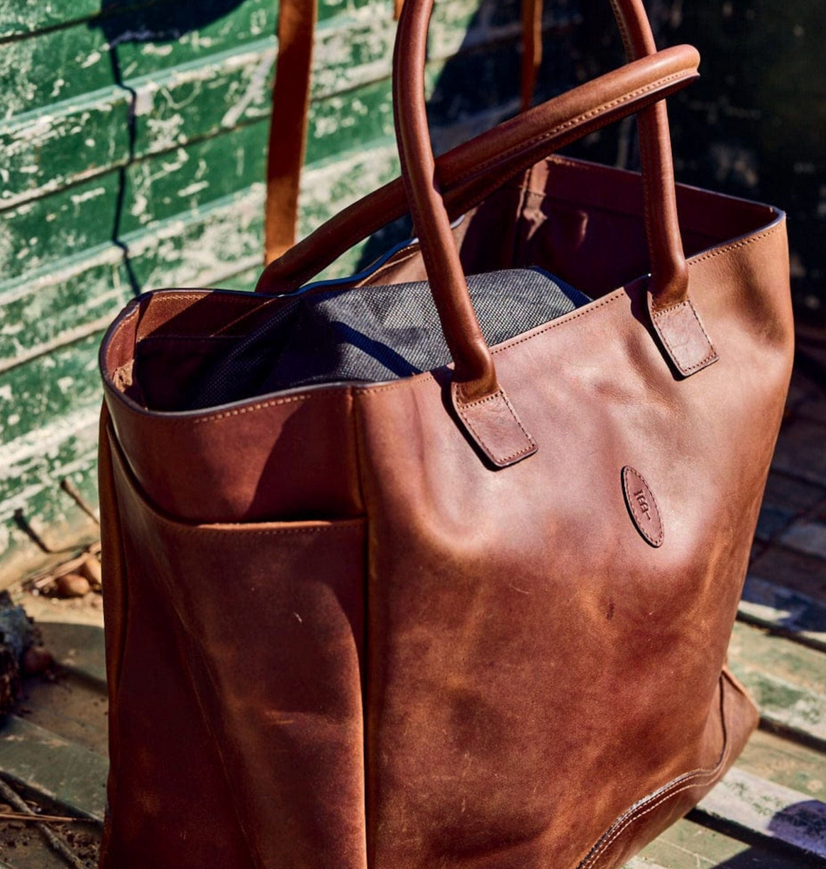 Leather Carryall Bag