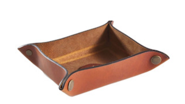 Leather Change Tray