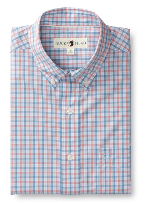 LS Performance Poplin Sport Shirt- Trent Plaid