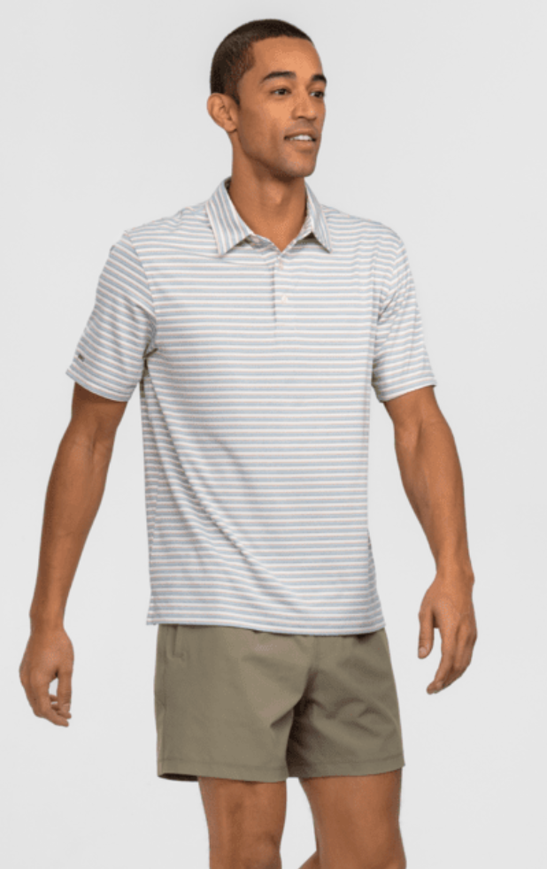 Cahaba Heather Stripe Polo