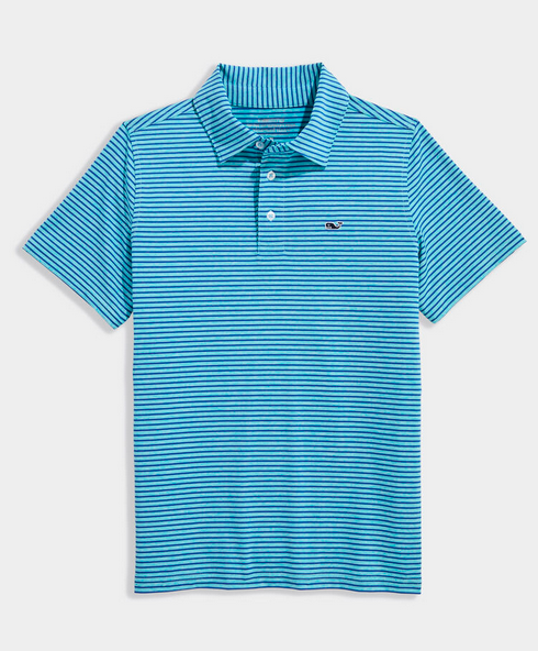 Boys' Performance Bradley Stripe Sankaty Polo