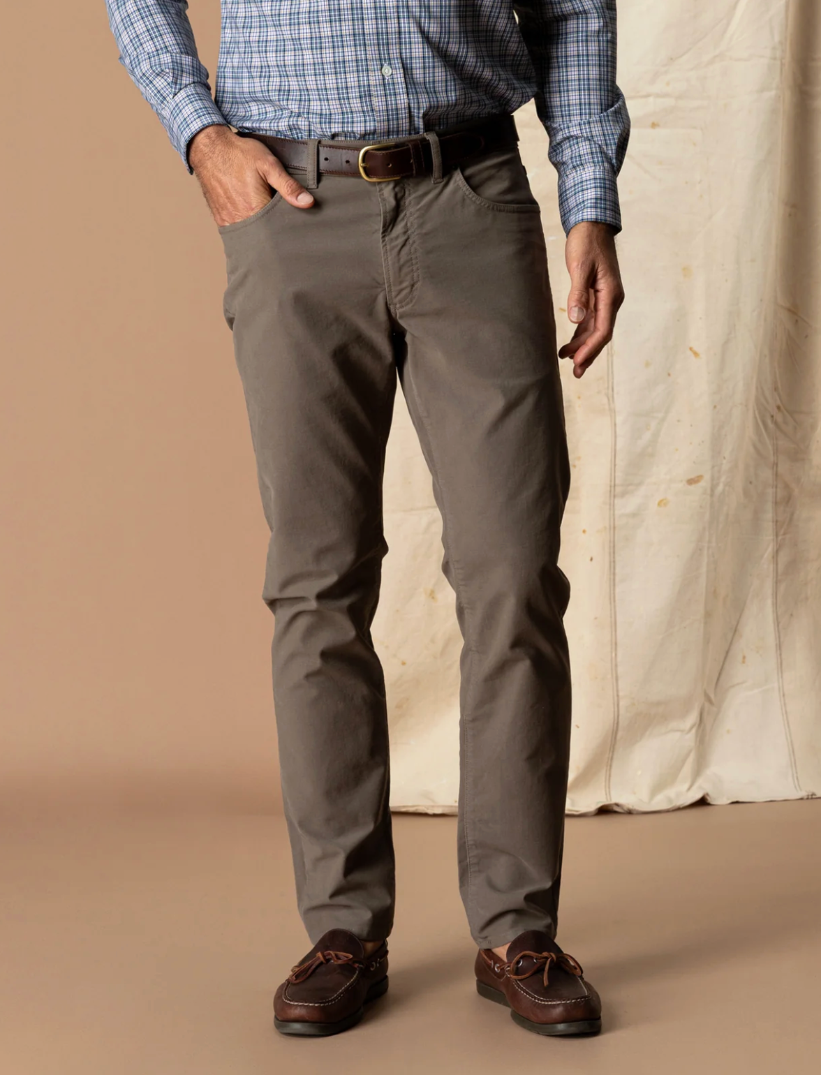 WELDON GARMENT DYED FIVE-POCKET PANT